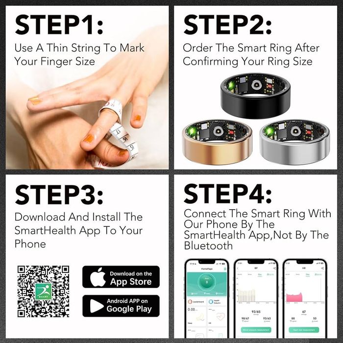 “ZBNMY” Smart Ring RO9# Silver