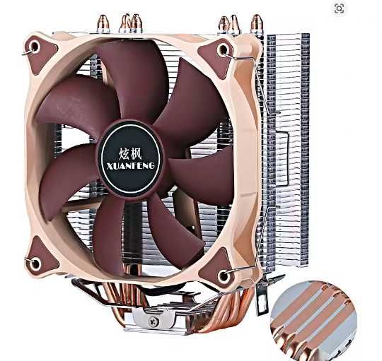 CPU fan Cooler 4 copper Heat Pipes CPU Cooling 120mm Fan 3Pin