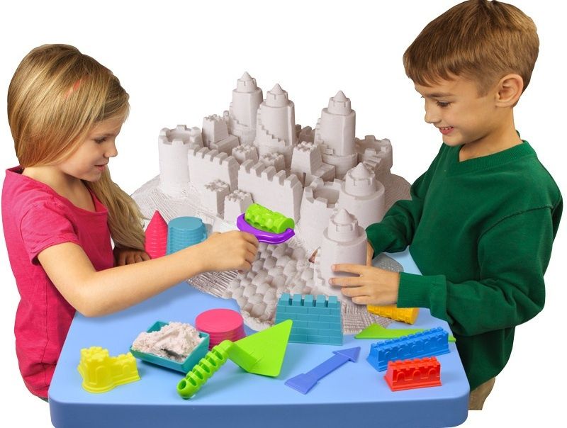 Кинетический песок 5 кг + бассейн и игрушки в подарок. Есть ДОСТАВКА!