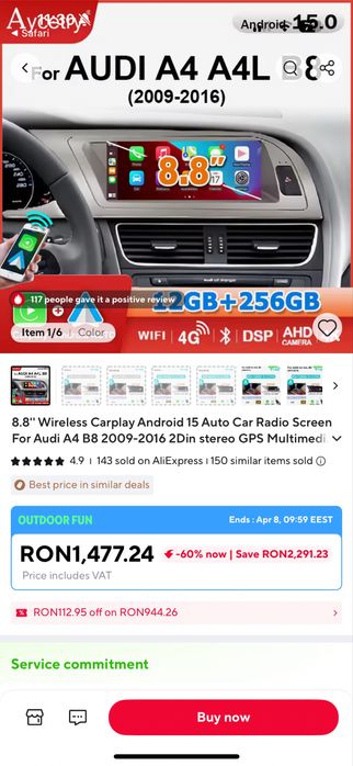 Navigatie Audi a4 b8/b8.5/a5/q5(2008-2016)