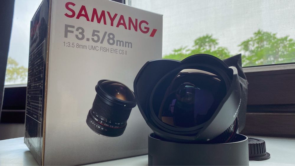 Obiectiv Samyang Fish Eye 8mm DSLR UMC F3.5 CS II Montura Canon EF