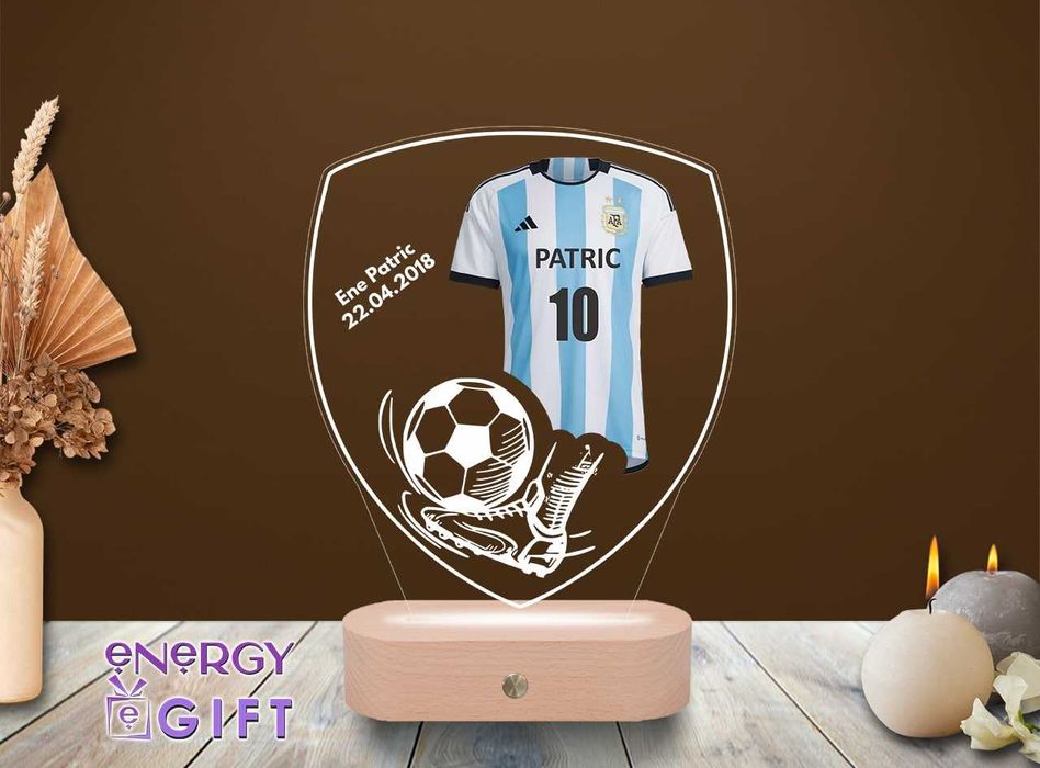 Lampa Led Personalizata – Fotbal AFA – Lionel Messi