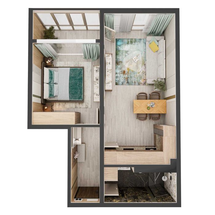 River Residence - Русе 2-стаен 76кв