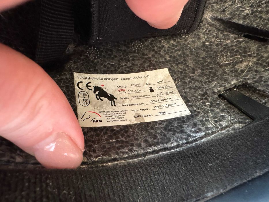 Детска конна каска HKM 52-55 см (S)