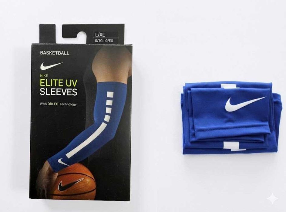 Спортни ръкави за ръце Nike Elite N2044-027 UV L/XL Комплект от 2 ръкава за баскетбол компресионни