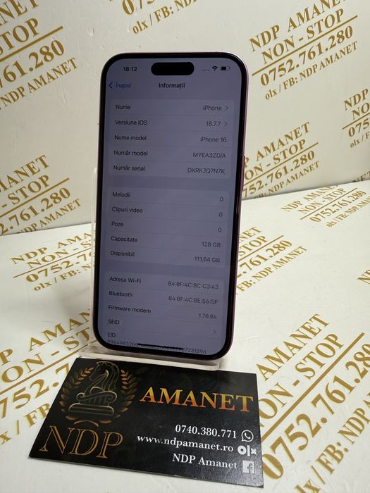 NDP Amanet Braila Iphone 16 (56084)