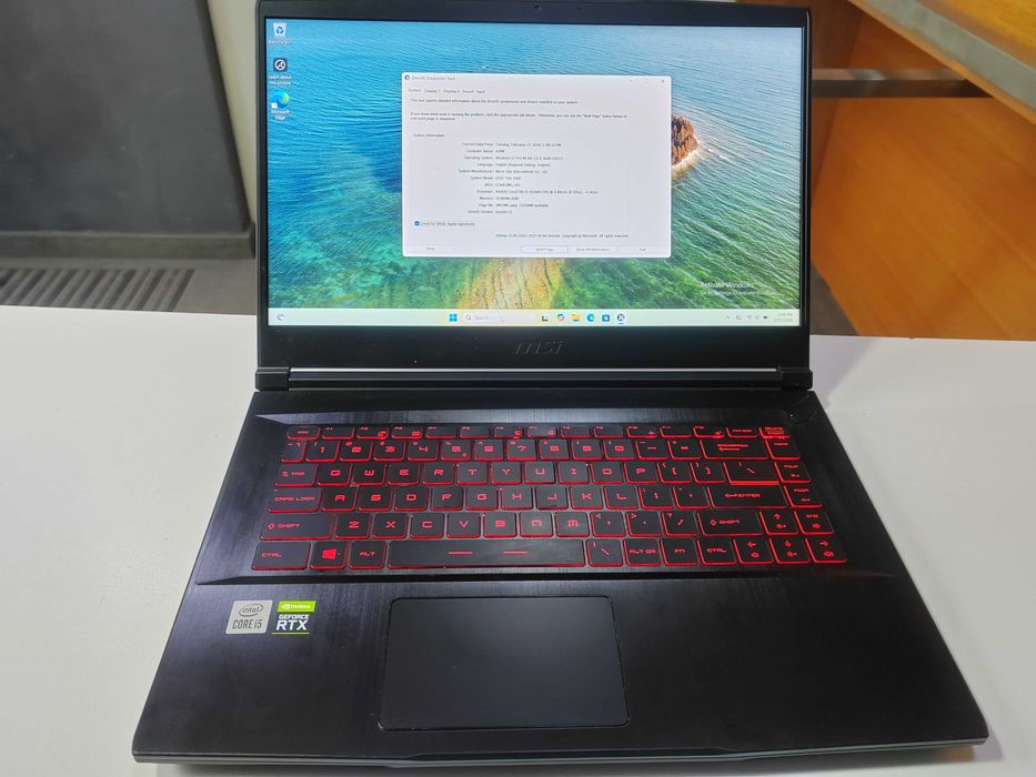 MSI GF65 Thin  i5-10200H , 16gb ram , RTX3060 Magazin CashGen Nitro