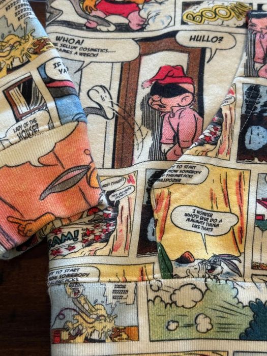 Teddy Fresh x Looney Tunes комикс суичър Comic hoodie размер М