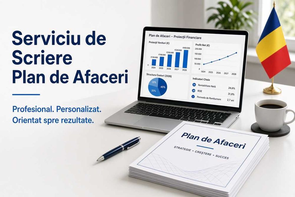 PLANURI DE AFACERI PROFESIONALE ÎN ROMÂNIA |  Credite bancare • Investitori • Granturi • Fonduri Europene • Startup-uri • Extindere