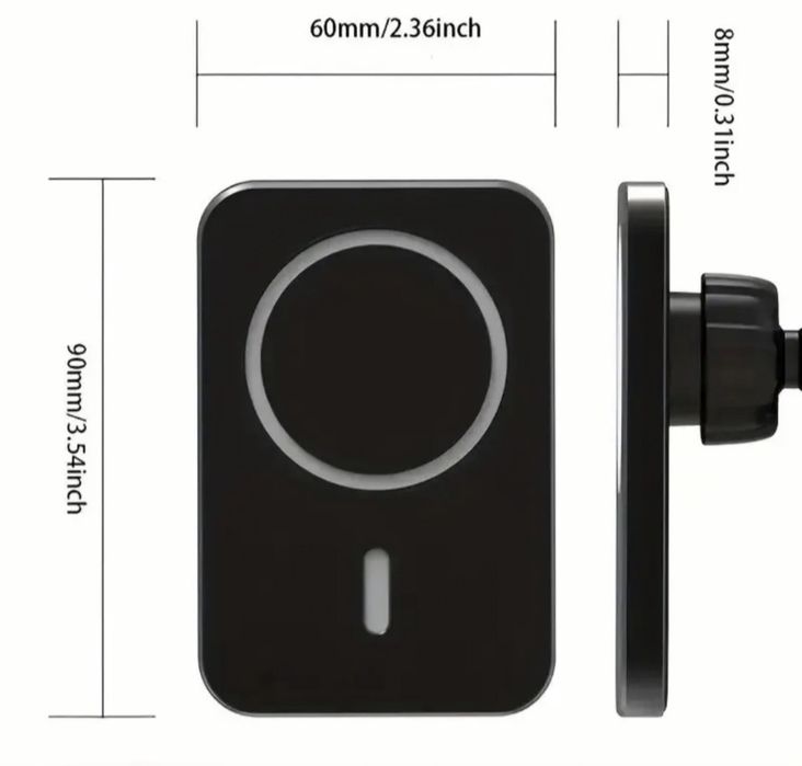 !!!Промоция!!!Magsafe безжично зарядно и стойка за кола + БОНУС КАБЕЛ