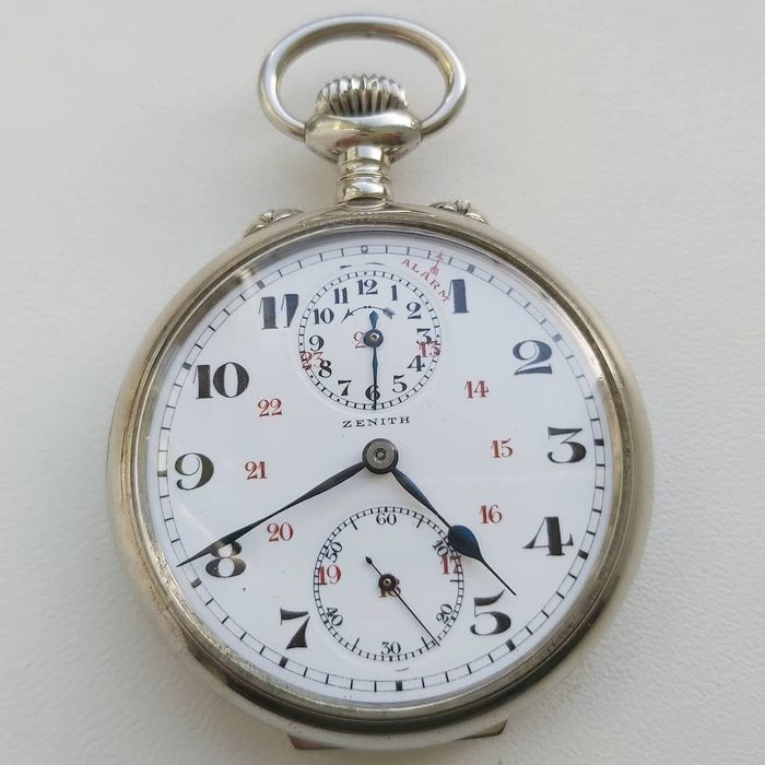 Ceas buzunar Zenith cu alarmă defect