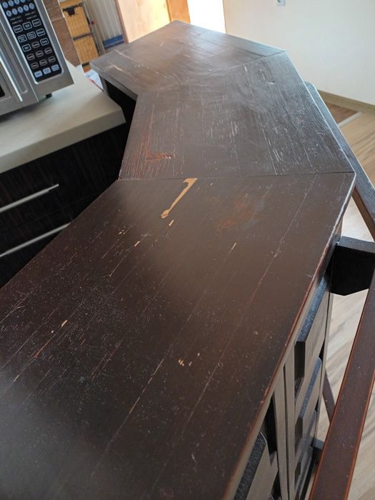 Комплект ъглова витрина и барплот с два дтола