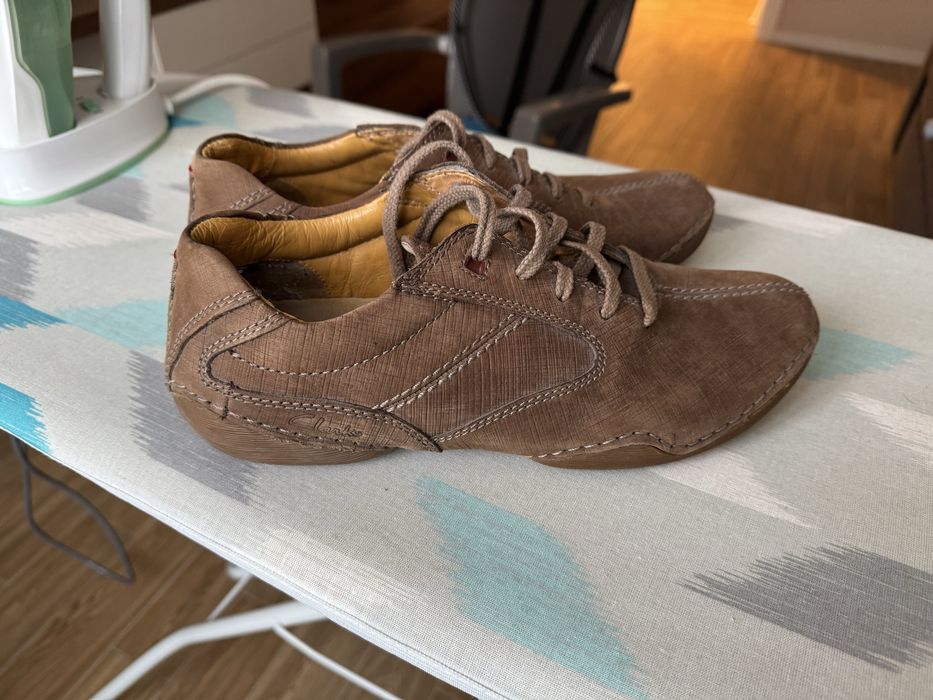 Оригинални мъжки кожени обувки Clarks