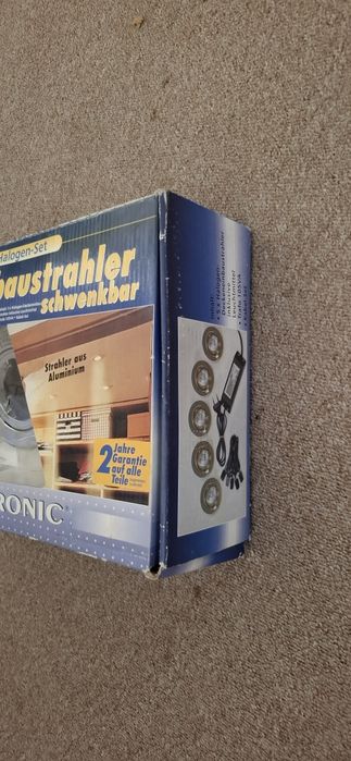 Set 5 spoturi încastrate orientabile Heitronic, 5x20W, 12V, Aluminiu/Crom