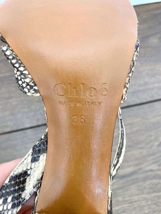 Дамски сандали Chloe змийска кожа