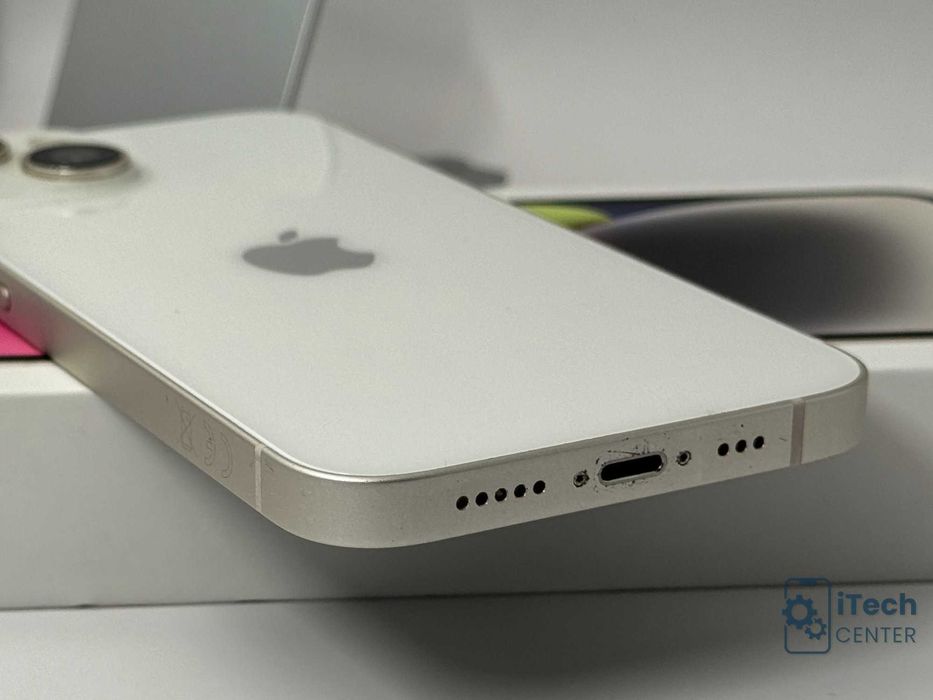 iPhone 14, 128GB, White, 100% батерия, КАТО НОВ, 1г. ГАРАНЦИЯ!