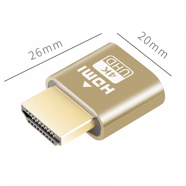 Adaptor Emulator Virtual HDMI EDID 4K ( dummy plug )