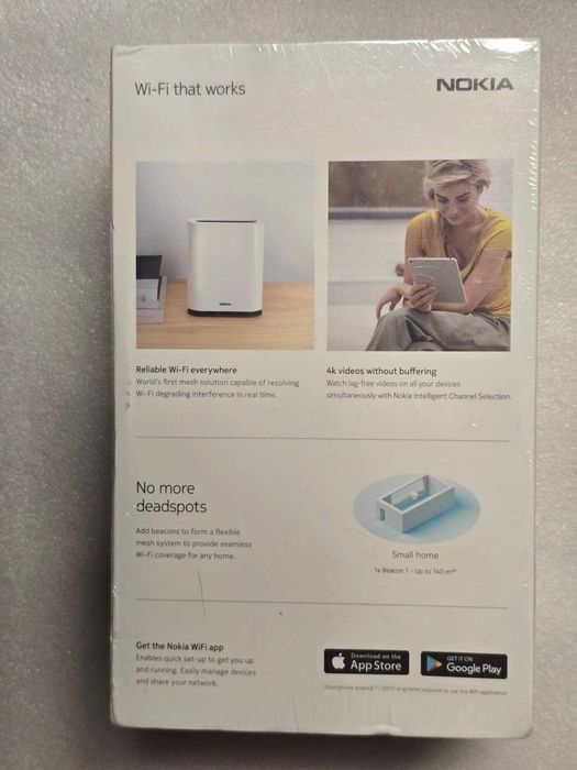 Mesh Nokia WiFi Beacon 1 Router System HA-020W-B AC1200 Single Unit
