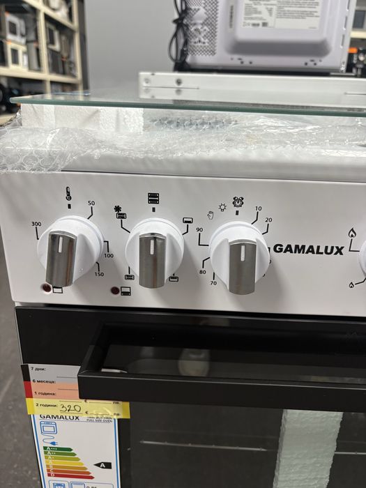 Готварска печка комбинирана газ/ ток  GamaluxI 6012 Бяла