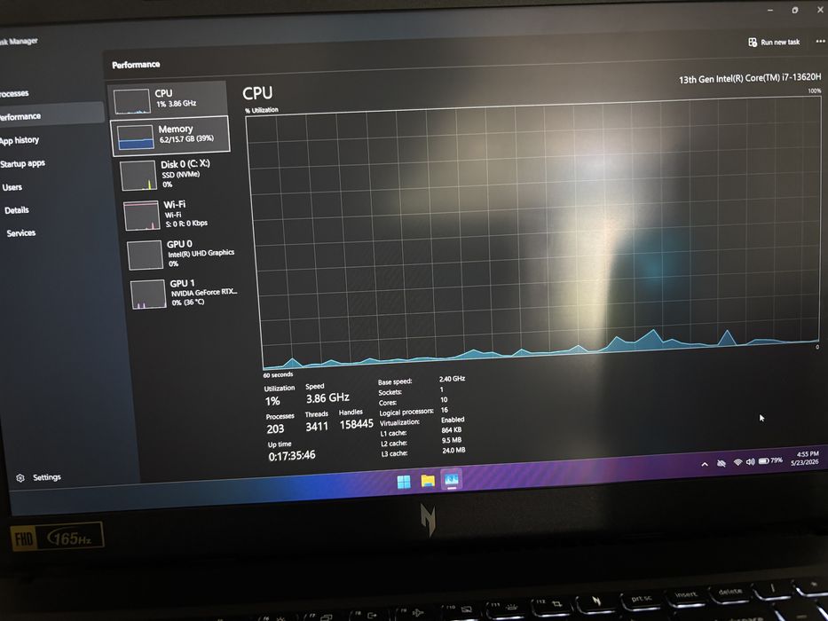 Laptop Gaming Nitro v15