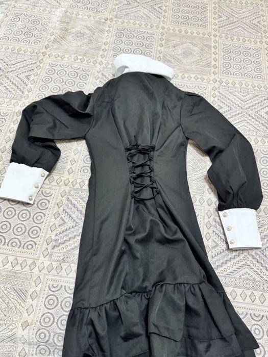 Эффектное черный платье, надето 1 раз!