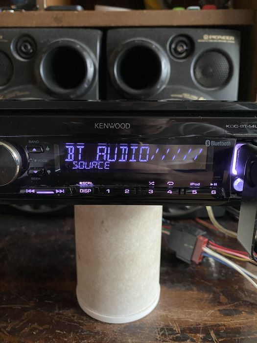 KENWOOD KDC-BT44U -ВИСОК КЛАС- USB Bluetooth CD плеър за кола сд радио