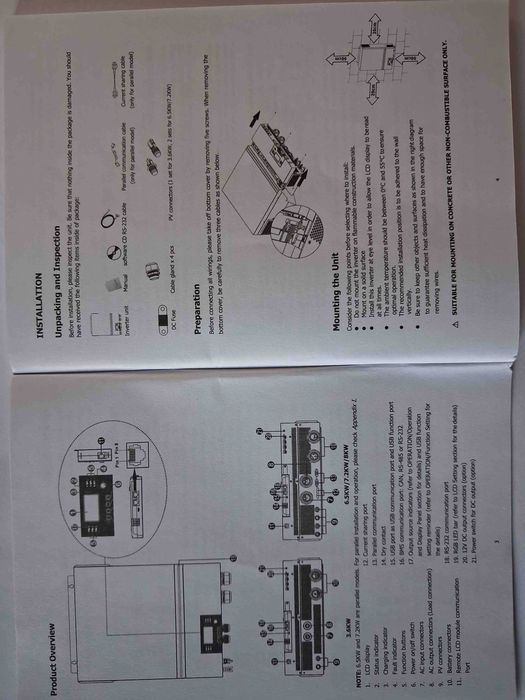 Solar INVERTER / charger 8KW