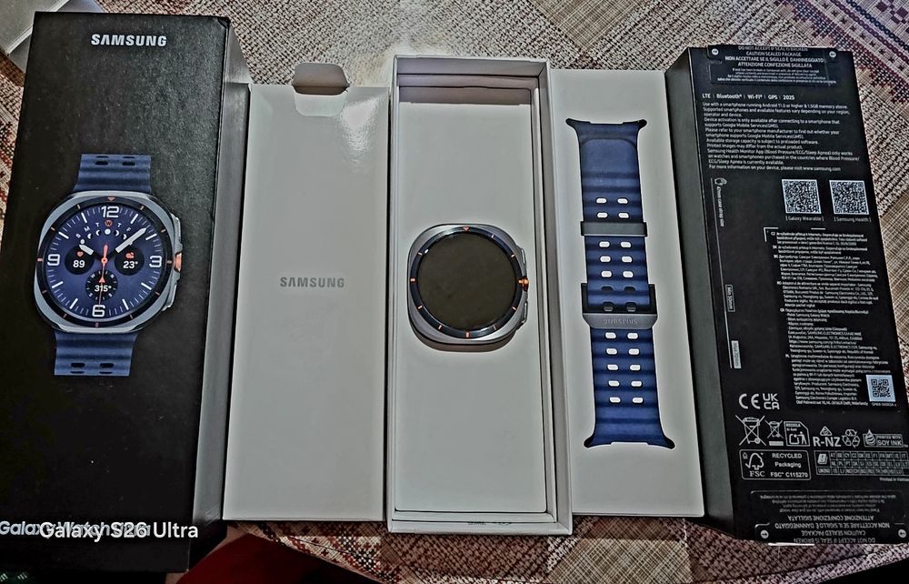 Samsung Watch Ultra Titanium Blue! Чисто Нов!