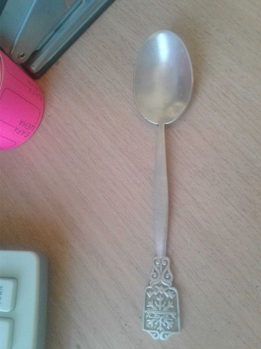 Серебряная старинная ложка