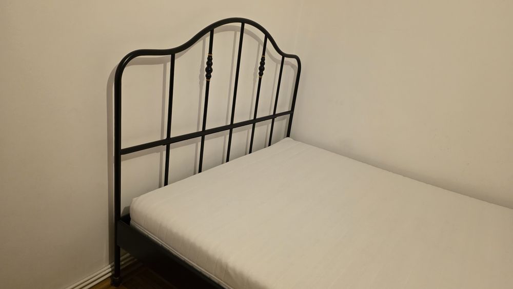 Pat Ikea 160x200 Sagstua cu saltea super otropedica tare 22cm