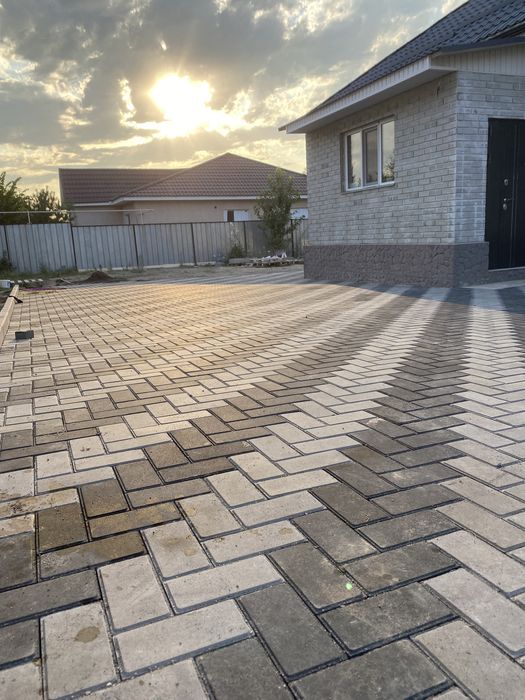 Укладка брусчатки