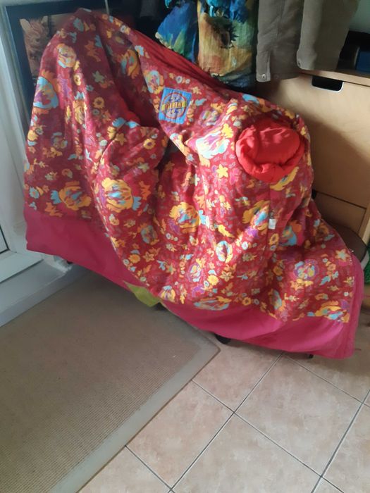 Geaca de iarna pt dama, lunga roz, XXXL, cu gluga detasabila