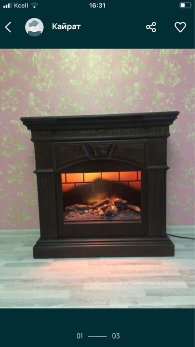 Камин дубовый 3D