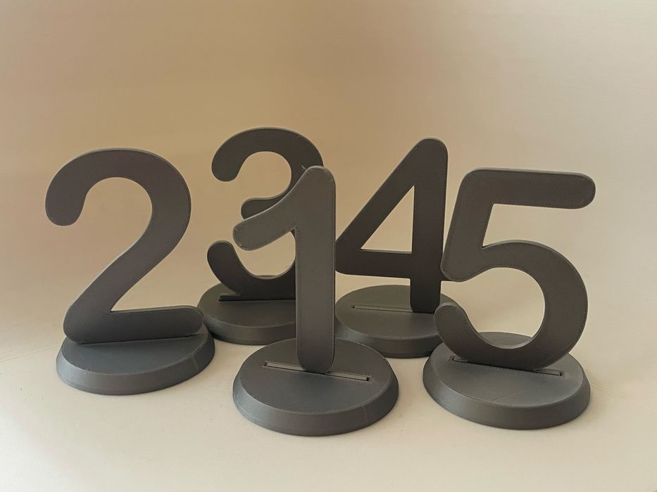 Табелки с номера за маси