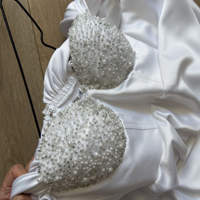 Rochie alba cununie, custom made, Poshlove