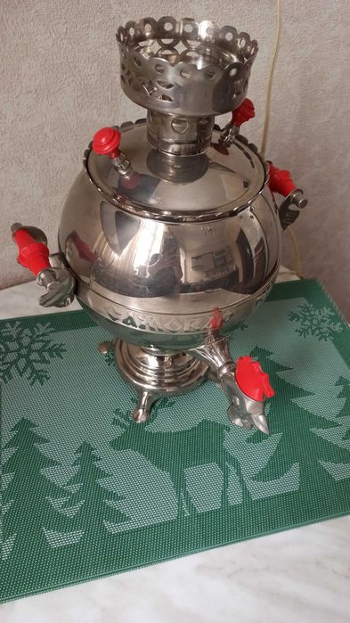 Тульский антикварный самовар-шар 3л.