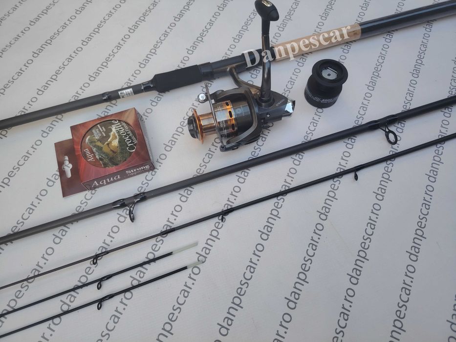 SET FEEDER Lanseta DEXTER 3,30m 120gr + Mulineta EFB4000 6 rulmenti si 150m fir