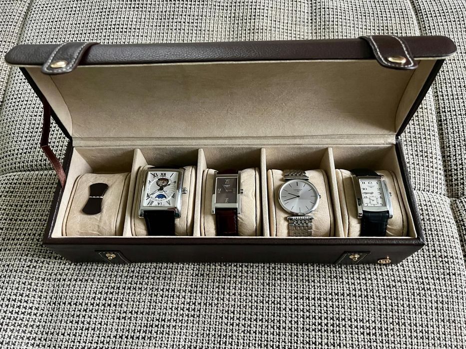 Pachet 4 ceasuri de lux (cutie de piele inclusa)