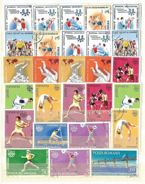 Super clasor plin cu timbre 4 file [8 pagini], formatul A5