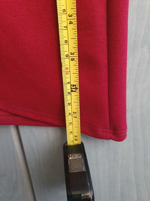 Rochita elastica, eleganta, cu voal, bordo xs/s