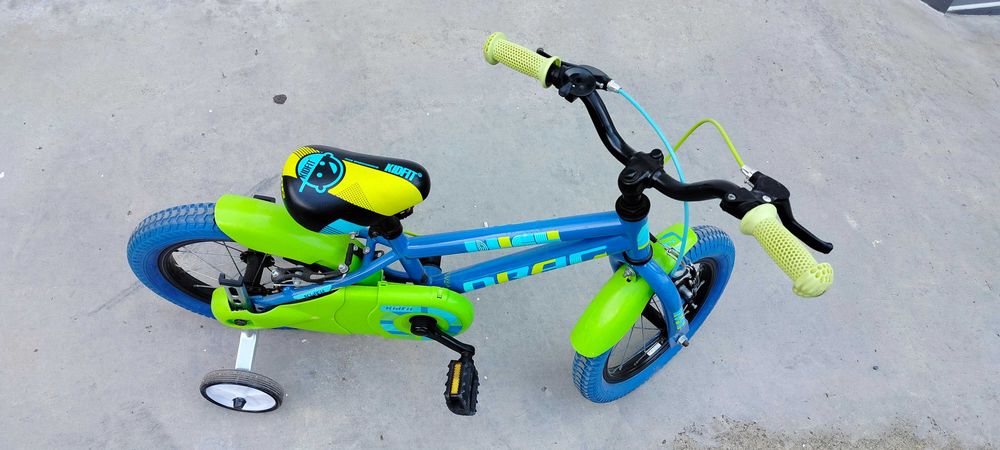 Детски велосипед Drag 14" Rush, Син/Зелен