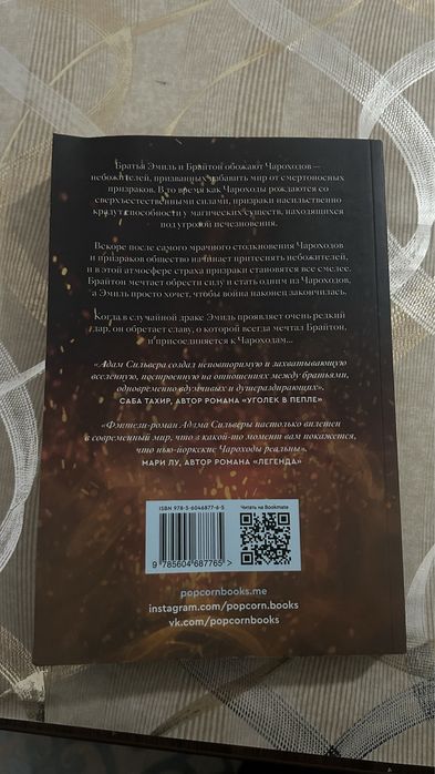 Книга от popcornbooks, сын вечности