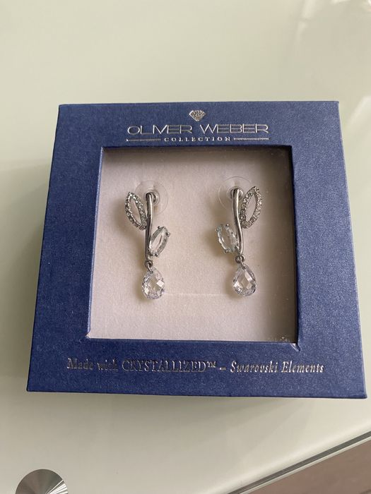 Обеци с кристали Сваровски