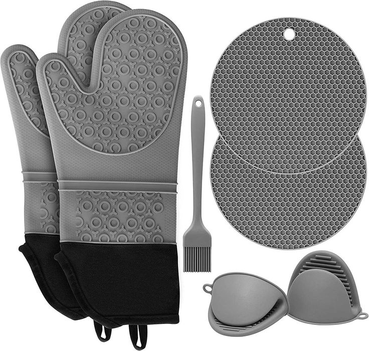 Set manusi silicon, termorezistent, antialunecare la cost de achizitie