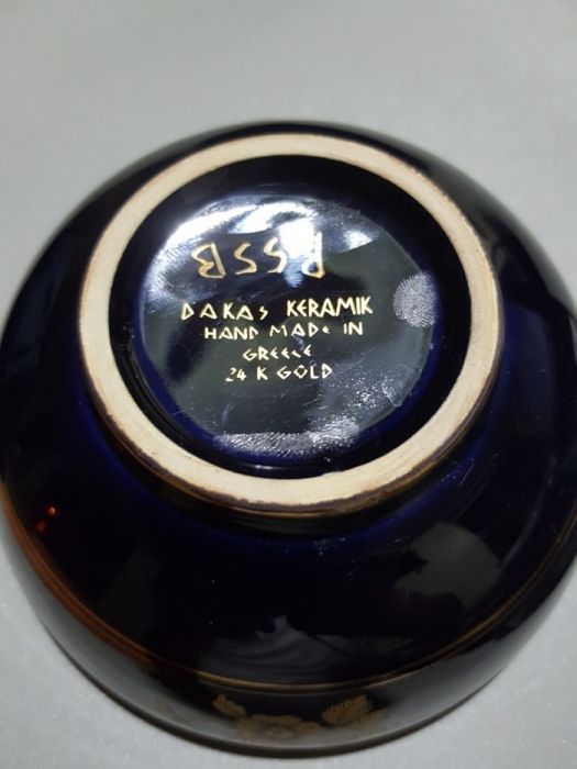 Vas Dakas Keramik handmade 24k gold