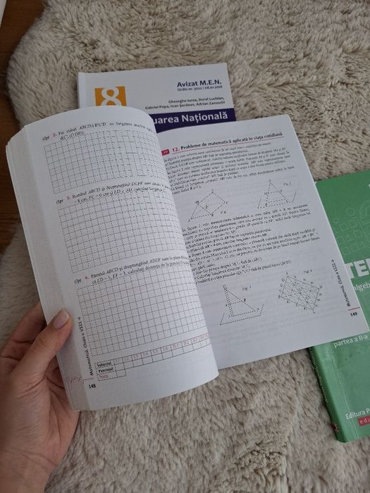 Set 3 culegeri matematica, clasa a 8a + evaluare națională