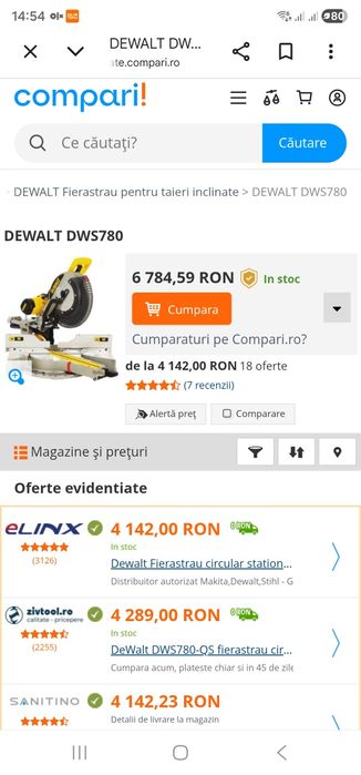 Circular dewalt DWS780 qs