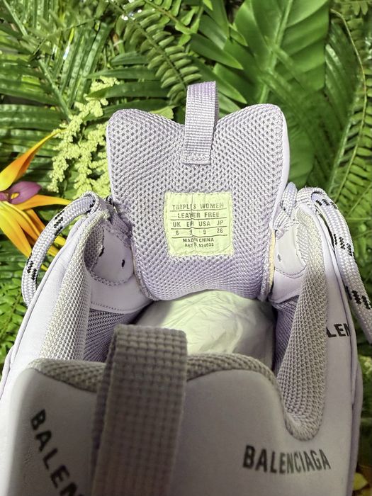 Balenciaga Triple S Purple Logo