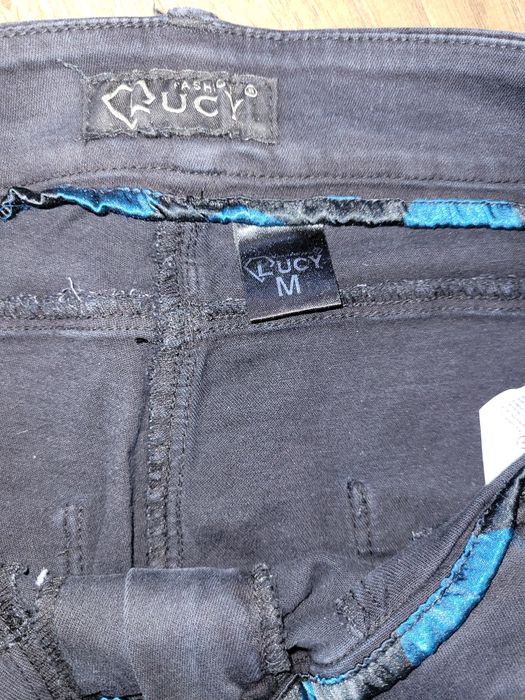 Черни дънки Lucy с перли