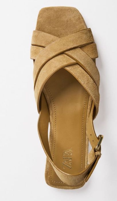 Обувь Zara из натуральной замши